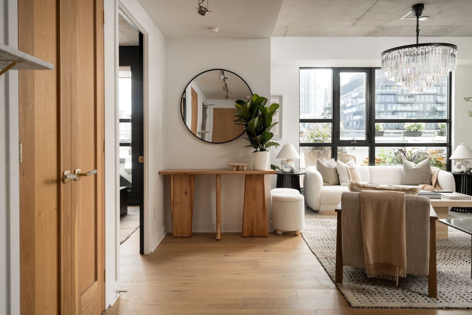 Entry and living room, Portland Street Terrace